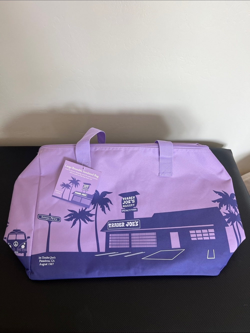 Trader Joe's Purple Reusable Grocery Tote